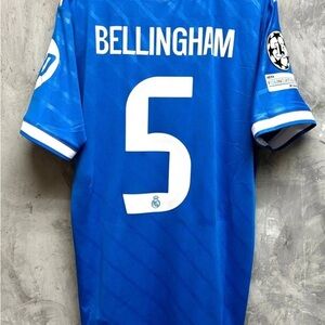 Bellingham #5 Real Madrid 25/26 Third Jersey Fan Version Size Medium